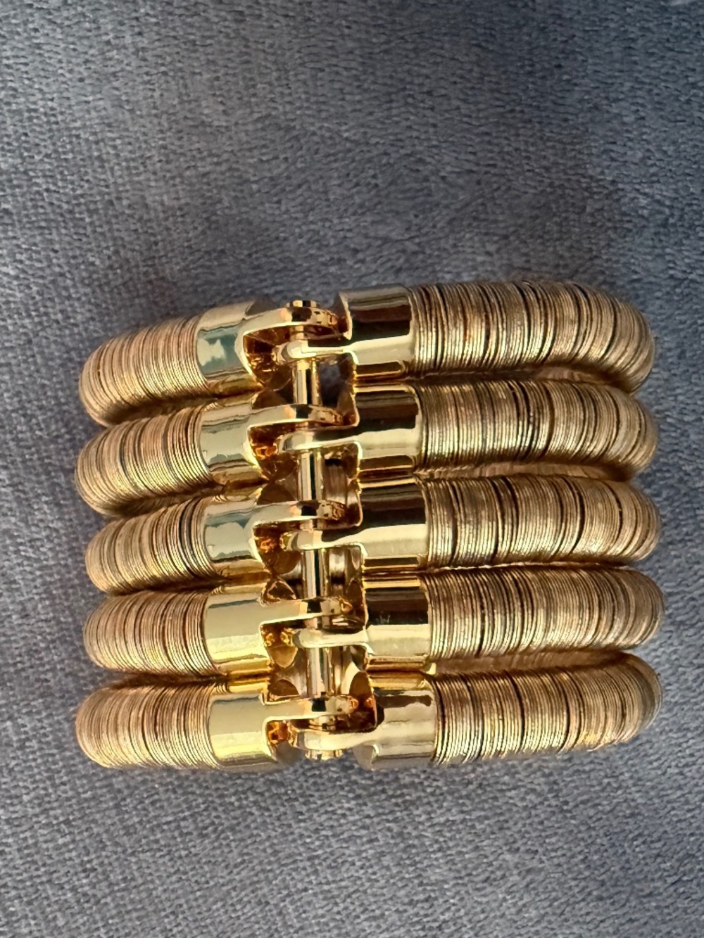 Like New Balmain X HM Gold Cuff Bracelet